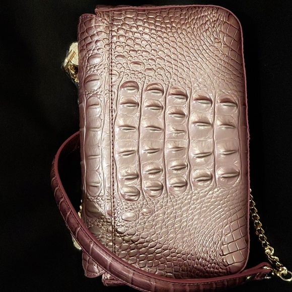 BRAHMIN ROSA Croc-Embossed Crossbody - Picture 6 of 12
